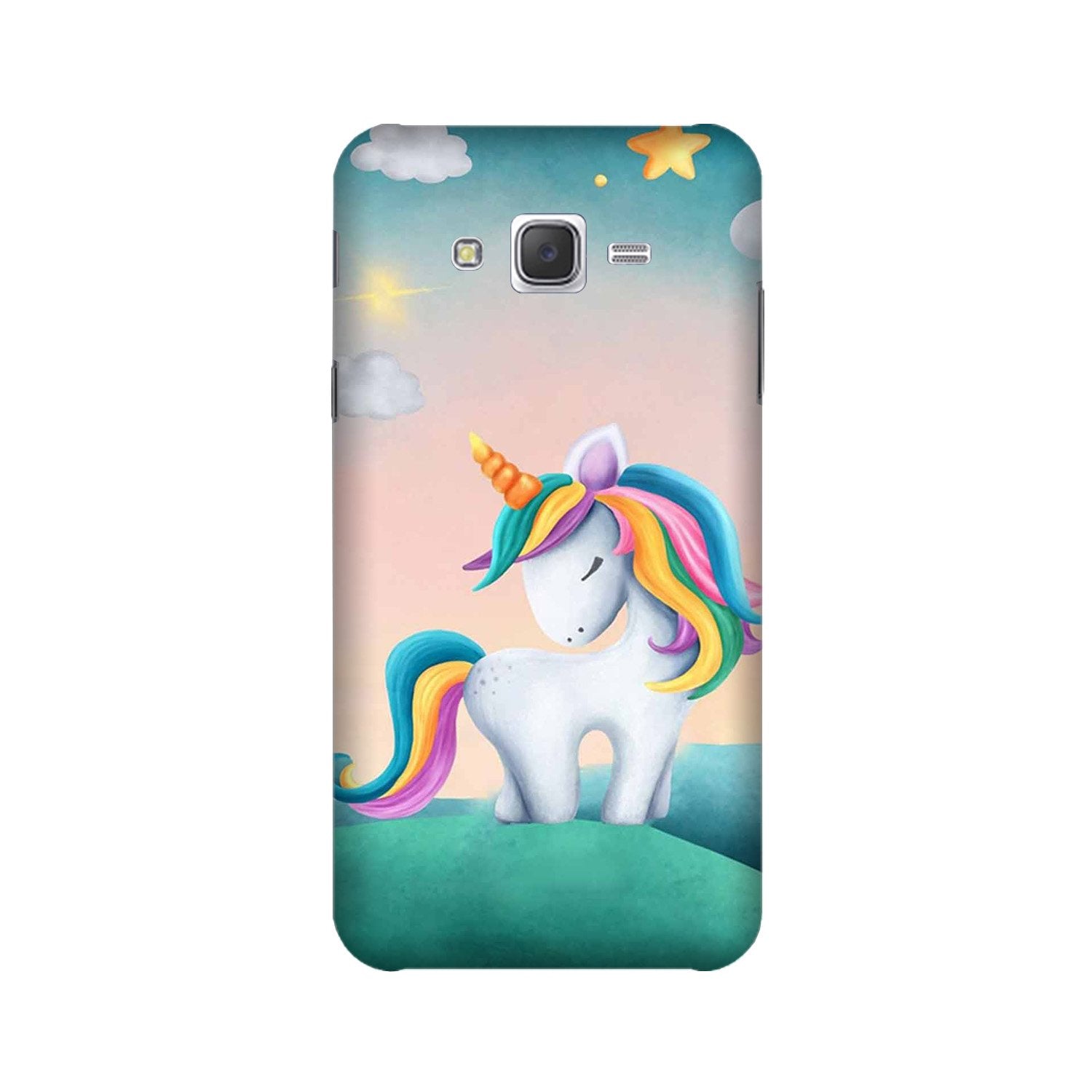 Unicorn Mobile Back Case for Galaxy J7 (2015) (Design - 366)