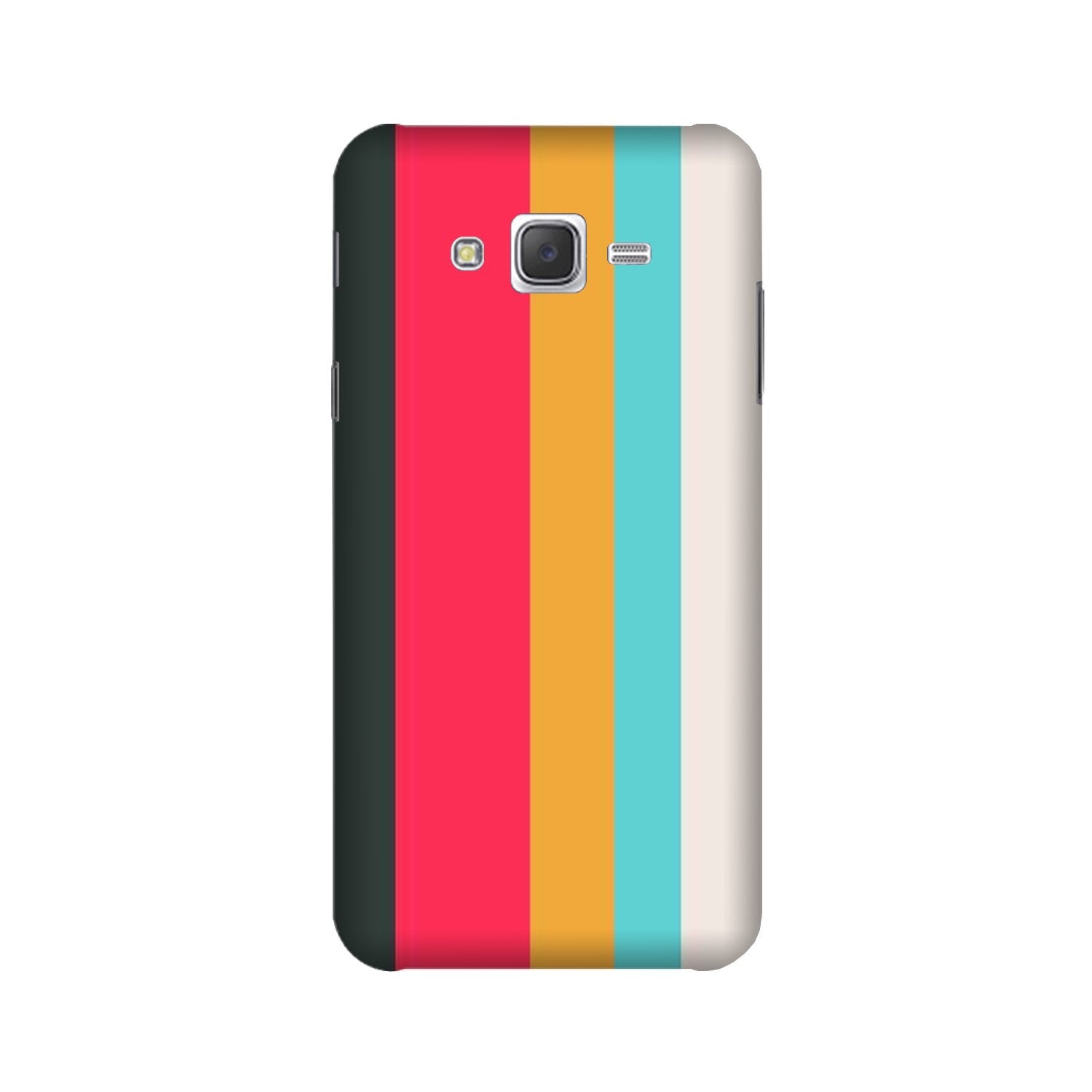 Color Pattern Mobile Back Case for Galaxy E5  (Design - 369)