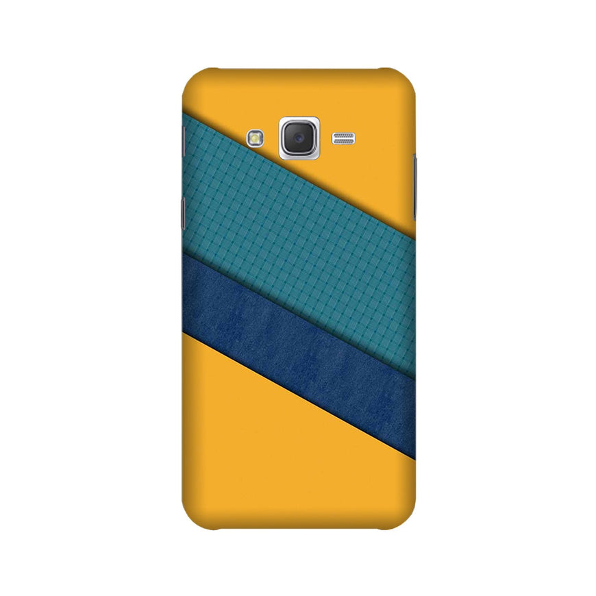 Diagonal Pattern Mobile Back Case for Galaxy J3 (2015)  (Design - 370)