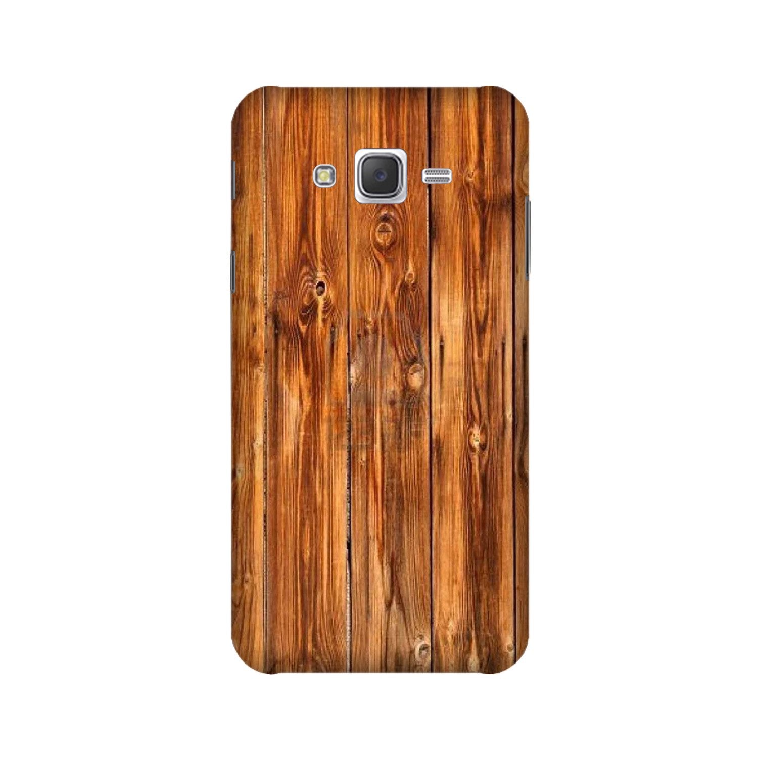 Wooden Texture Mobile Back Case for Galaxy J7 (2015) (Design - 376)