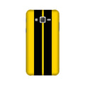 Black Yellow Pattern Mobile Back Case for Galaxy E5  (Design - 377)
