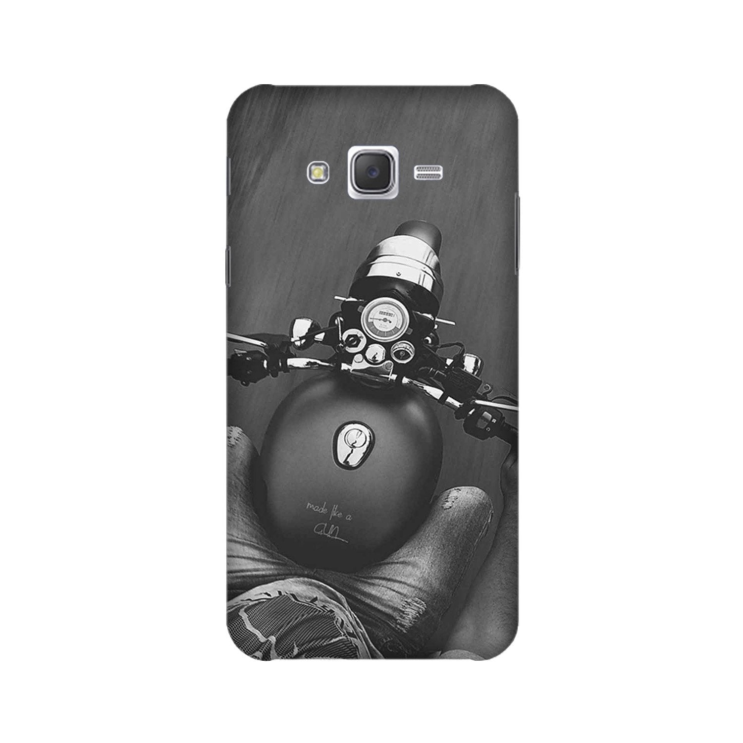 Royal Enfield Mobile Back Case for Galaxy J3 (2015)  (Design - 382)