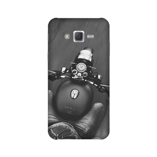 Royal Enfield Mobile Back Case for Galaxy E5  (Design - 382)
