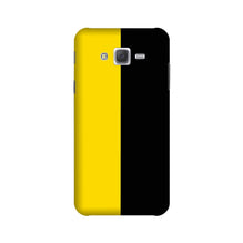 Black Yellow Pattern Mobile Back Case for Galaxy J7 (2015) (Design - 397)