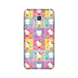 Kitty Mobile Back Case for Galaxy J3 (2015)  (Design - 400)