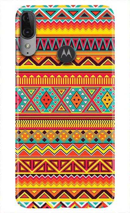 Zigzag line pattern Case for Moto E6s