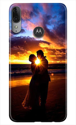 Couple Sea shore Case for Moto E6s