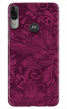Purple Backround Mobile Back Case for Moto E6s (Design - 22)