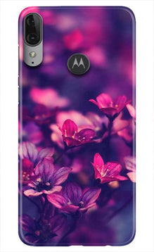 flowers Mobile Back Case for Moto E6s (Design - 25)