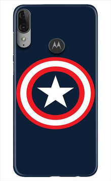 Captain America Mobile Back Case for Moto E6s (Design - 42)