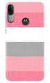 Pink white pattern Case for Moto E6s