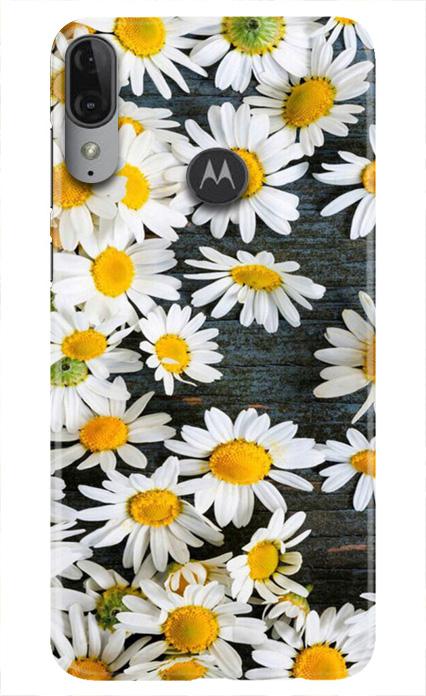 White flowers2 Case for Moto E6s