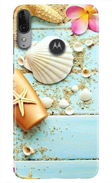 Sea Shells Mobile Back Case for Moto E6s (Design - 63)