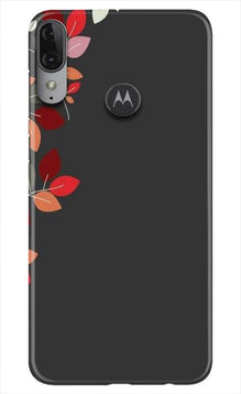 Grey Background Mobile Back Case for Moto E6s (Design - 71)
