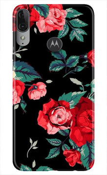 Red Rose2 Mobile Back Case for Moto E6s (Design - 81)