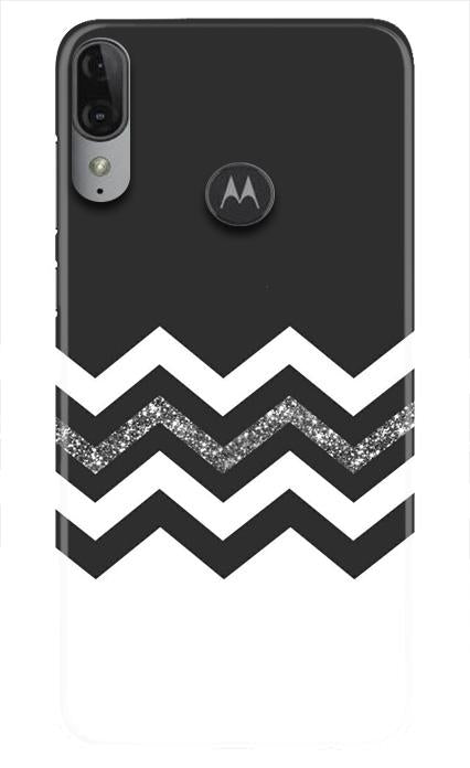 Black white Pattern2Case for Moto E6s