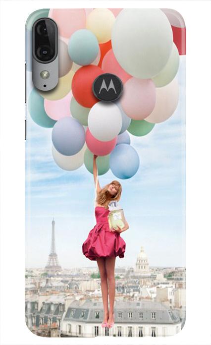 Girl with Baloon Case for Moto E6s