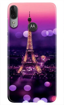 Eiffel Tower Mobile Back Case for Moto E6s (Design - 86)