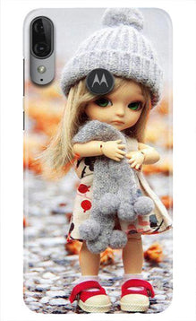 Cute Doll Mobile Back Case for Moto E6s (Design - 93)