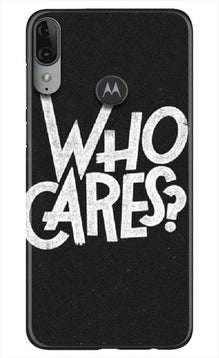 Who Cares Mobile Back Case for Moto E6s (Design - 94)
