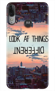 Look at things different Mobile Back Case for Moto E6s (Design - 99)