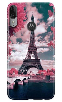 Eiffel Tower Mobile Back Case for Moto E6s  (Design - 101)