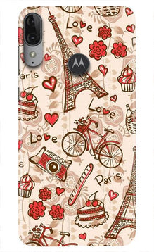 Love Paris Mobile Back Case for Moto E6s  (Design - 103)
