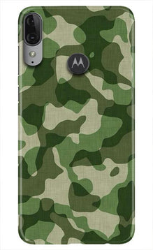 Army Camouflage Mobile Back Case for Moto E6s  (Design - 106)