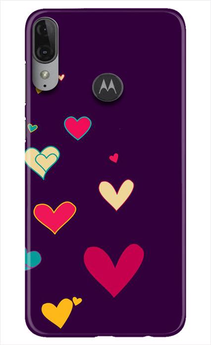 Purple Background Case for Moto E6s(Design - 107)