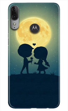 Love Couple Mobile Back Case for Moto E6s  (Design - 109)
