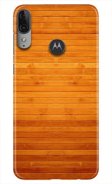 Wooden Look Mobile Back Case for Moto E6s  (Design - 111)