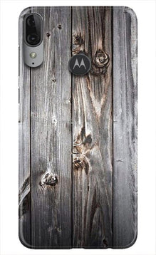 Wooden Look Mobile Back Case for Moto E6s  (Design - 114)