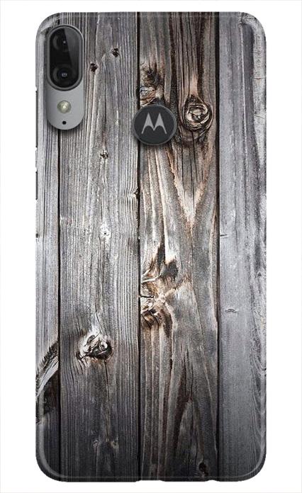 Wooden Look Case for Moto E6s  (Design - 114)