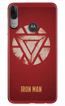 Iron Man Superhero Mobile Back Case for Moto E6s  (Design - 115)