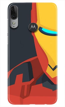 Iron Man Superhero Mobile Back Case for Moto E6s  (Design - 120)