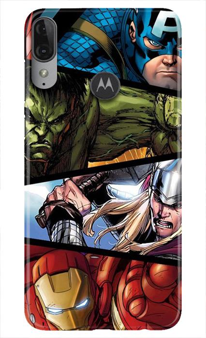 Avengers Superhero Case for Moto E6s  (Design - 124)