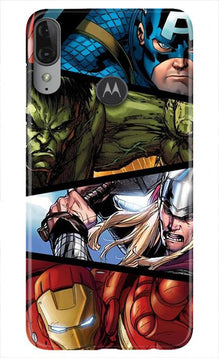 Avengers Superhero Mobile Back Case for Moto E6s  (Design - 124)