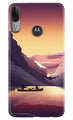 Mountains Boat Case for Moto E6s (Design - 181)
