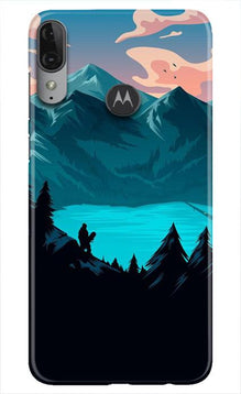 Mountains Mobile Back Case for Moto E6s (Design - 186)