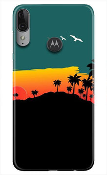 Sky Trees Mobile Back Case for Moto E6s (Design - 191)