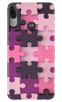 Puzzle Mobile Back Case for Moto E6s (Design - 199)