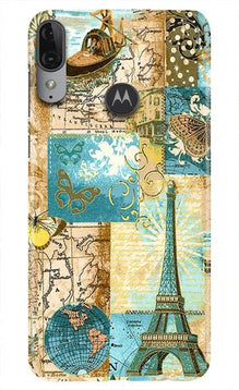 Travel Eiffel Tower Mobile Back Case for Moto E6s (Design - 206)