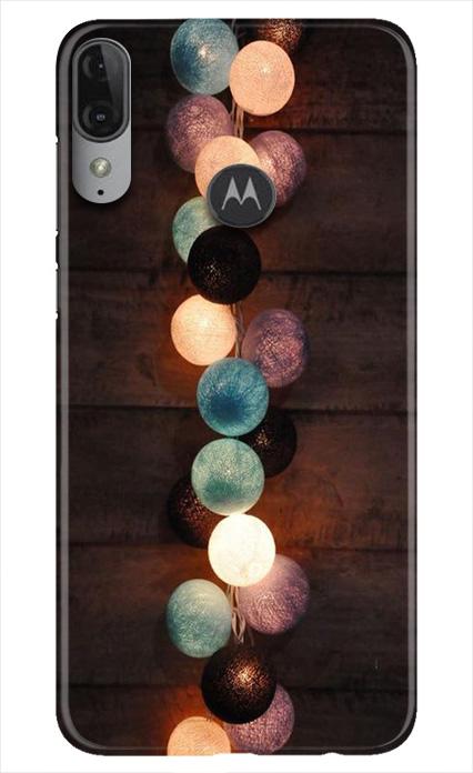 Party Lights Case for Moto E6s (Design No. 209)