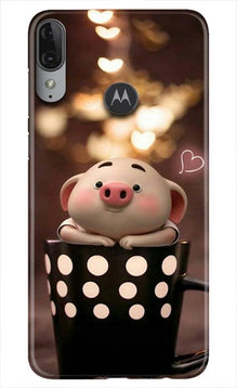 Cute Bunny Mobile Back Case for Moto E6s (Design - 213)