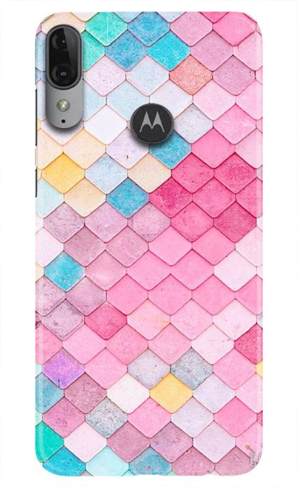 Pink Pattern Case for Moto E6s (Design No. 215)
