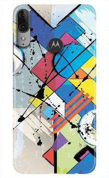 Modern Art Mobile Back Case for Moto E6s (Design - 235)