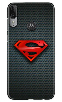Superman Mobile Back Case for Moto E6s (Design - 247)