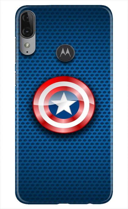 Captain America Shield Case for Moto E6s (Design No. 253)