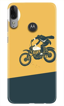 Bike Lovers Mobile Back Case for Moto E6s (Design - 256)