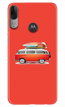 Travel Bus Mobile Back Case for Moto E6s (Design - 258)